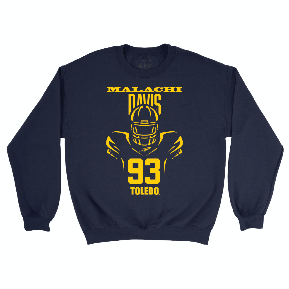 Toldeo Football Navy End Zone Crew - Malachi Davis | #93 Small