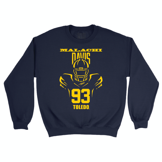 Toldeo Football Navy End Zone Crew - Malachi Davis | #93 Small