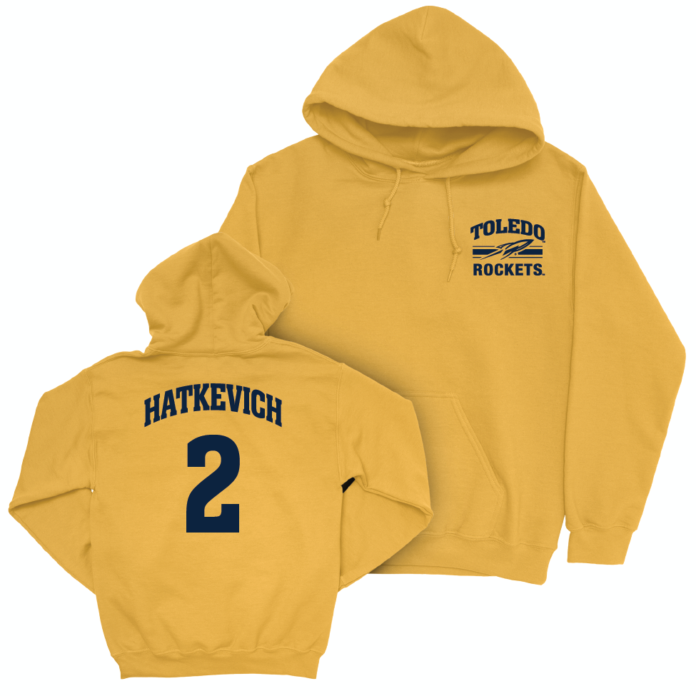 Toledo Women's Volleyball Gold Victory Hoodie - Macy Hatkevich | #2 Small