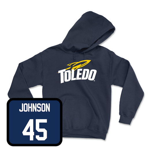 Navy Baseball Toledo Hoodie Youth Small / Noah Johnson | #45