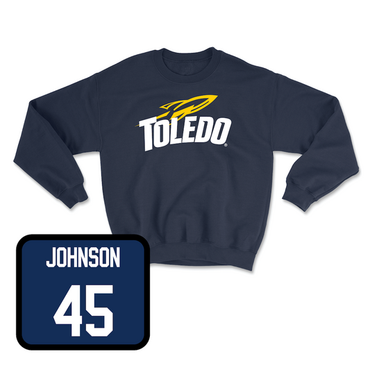 Navy Baseball Toledo Crew Youth Small / Noah Johnson | #45