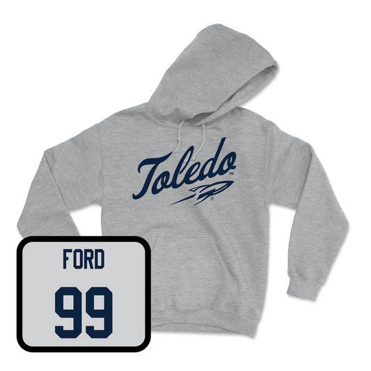 Sport Grey Football Script Hoodie 2 Youth Small / Travion Ford | #99
