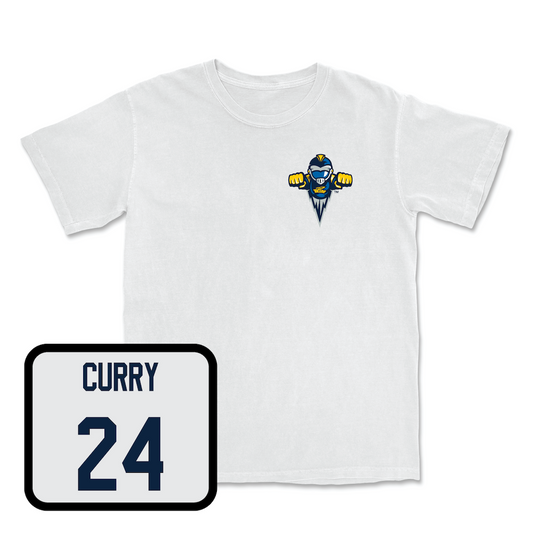 White Women's Basketball Rocky Comfort Colors Tee Youth Small / Yaniah Curry | #24