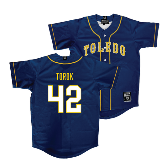 Toledo Baseball Navy Jersey  - Ryan Torok