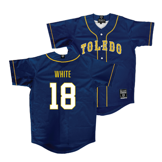 Toledo Baseball Navy Jersey - Brayden White | #18