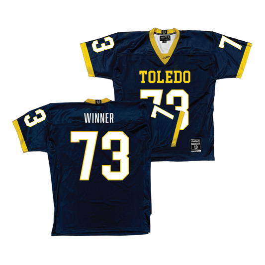 Navy Toledo Football Jersey - Alek Winner