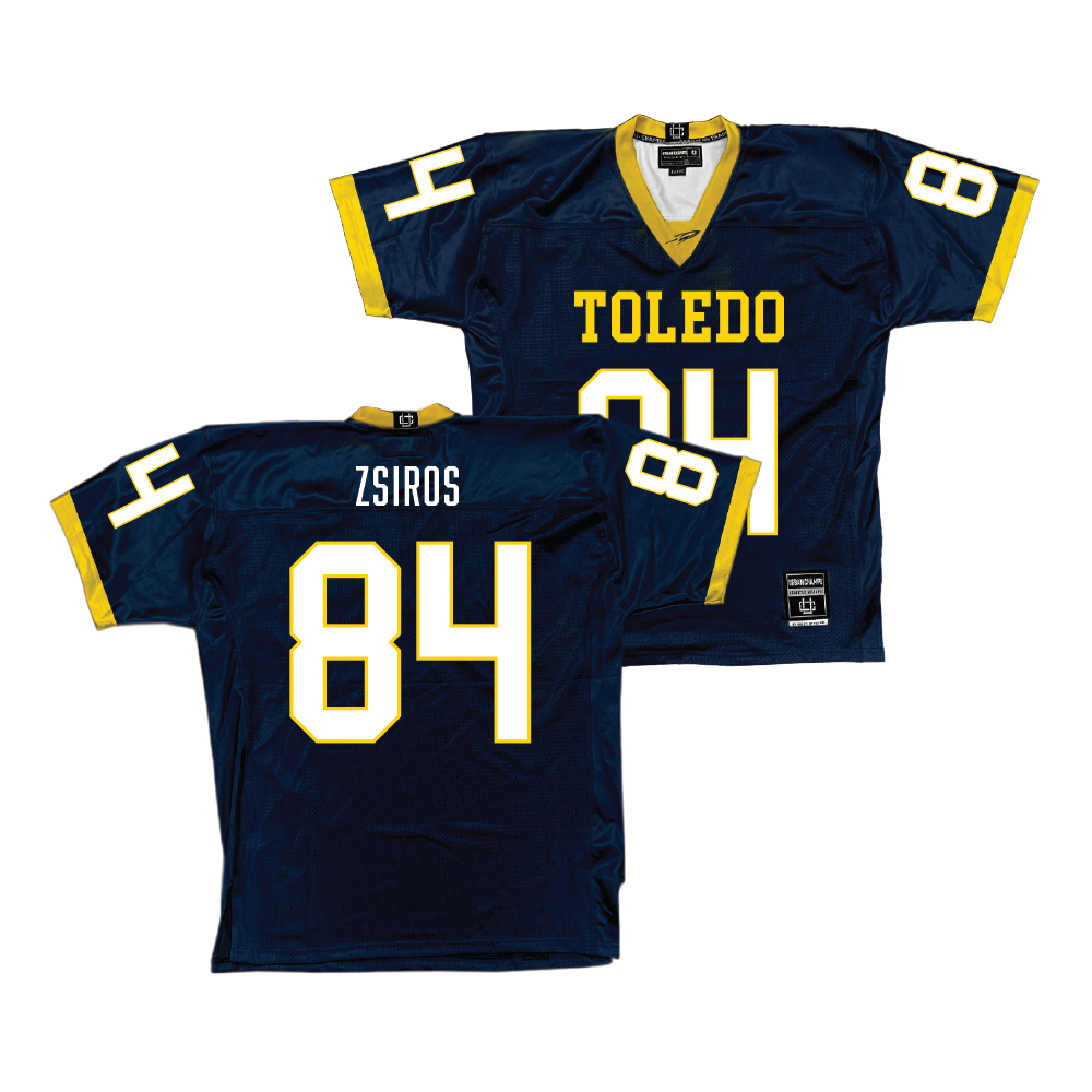 Navy Toledo Football Jersey - Thomas Zsiros