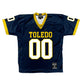 Navy Toledo Football Jersey - Kaden Holmes