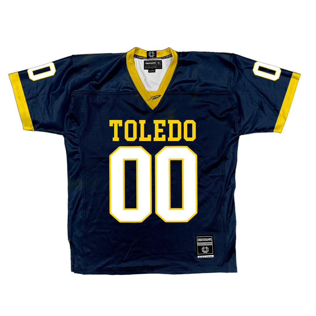 Navy Toledo Football Jersey - Jeremiah Peters | #46